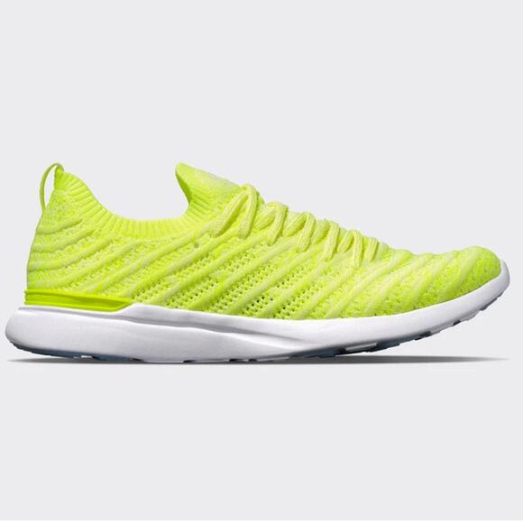 NIB APL Men’s Techloom athletic shoe size 13 neon yellow - Picture 1 of 8